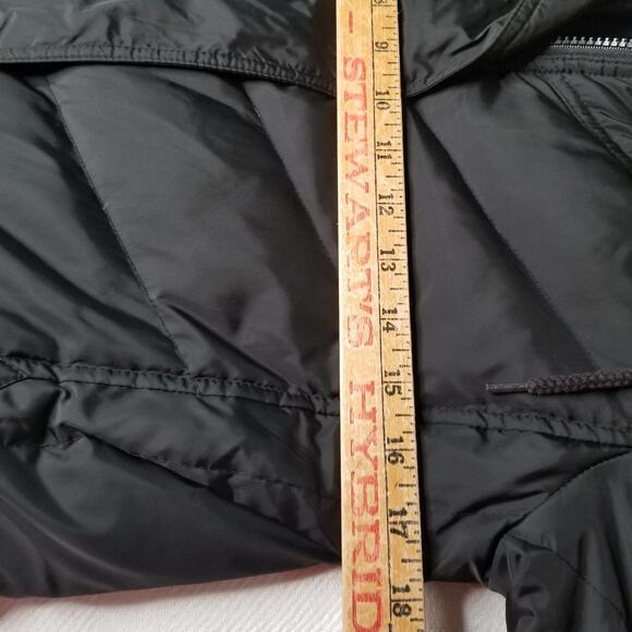 DKNY Active Black Long Puffer Full-Zip Parka Down Jacket Coat Quilted XS - Picture 9 of 12
